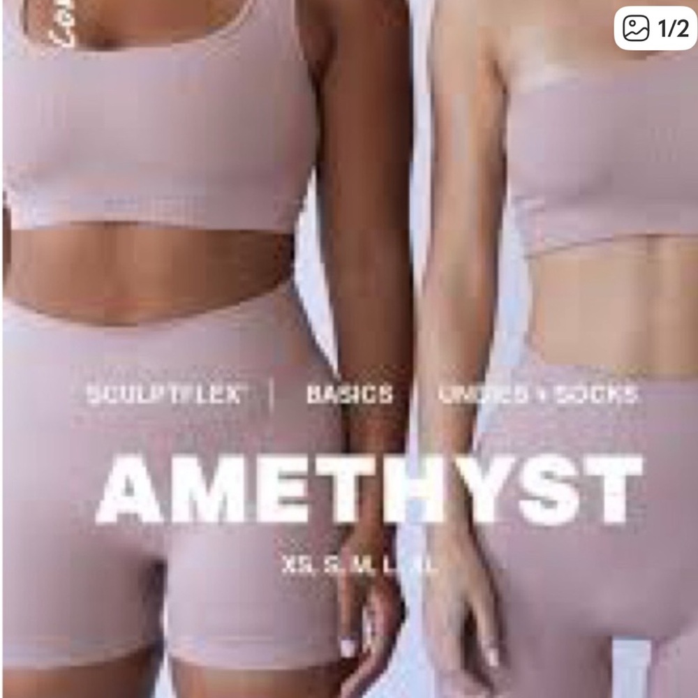 ✨Set Active Sculptflex Ribbed Box X Bra Size Small - Picture 4 of 4